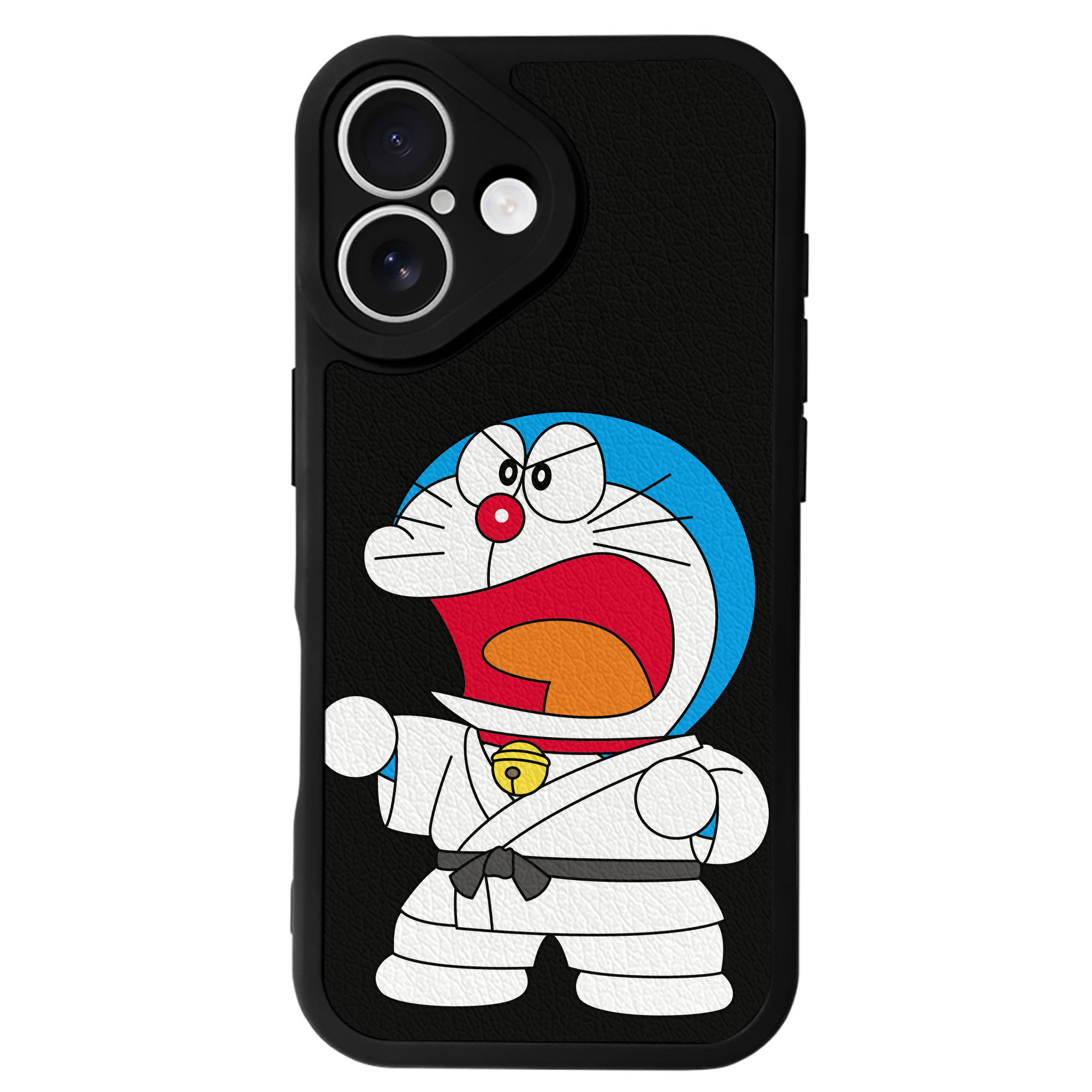 （画像用） ドラえもん Doraemon 【iPhone 16シリーズ対応】シリコンスマホケース（レザー調） 材質：シリコン